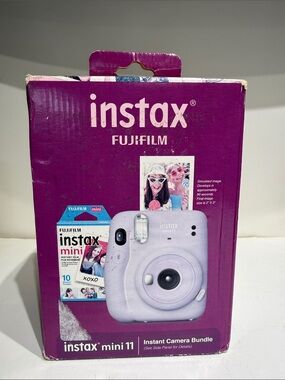 Instax Fujifilm Mini 11 Instant Camera Bundle - Lilac Purple